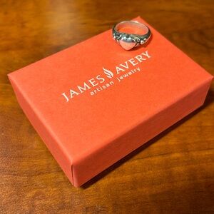 Retired James Avery Ring Sterling Silver Heart Ring. Size 7.
